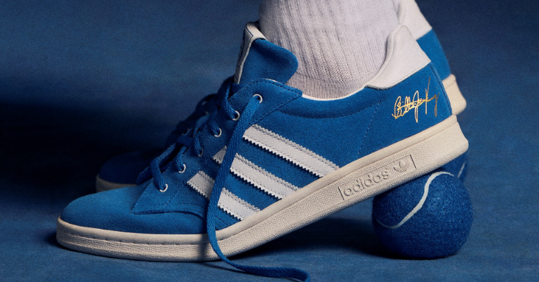 Adidas Brought Back Billie Jean King’s Blue Suede Shoes as a $110 Sneaker